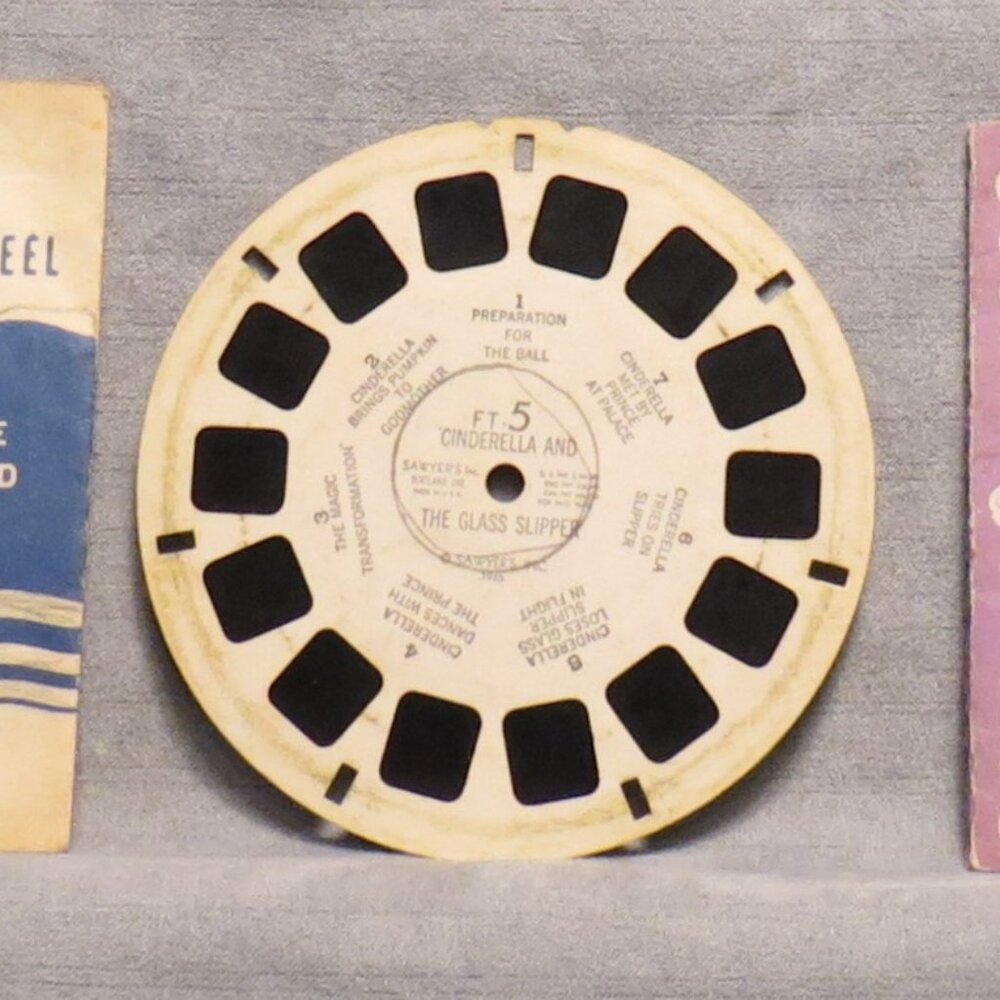 1946 View-Master Fairy Tales Cinderella and Glass Slipper Reel FT5 w/ Booklet